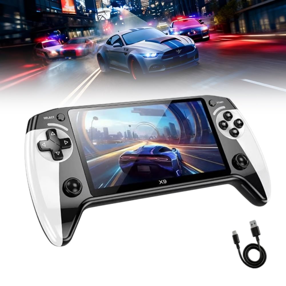 Amazon | X9レトロハンドヘルドゲームコンソール – HD 5.5インチIPS